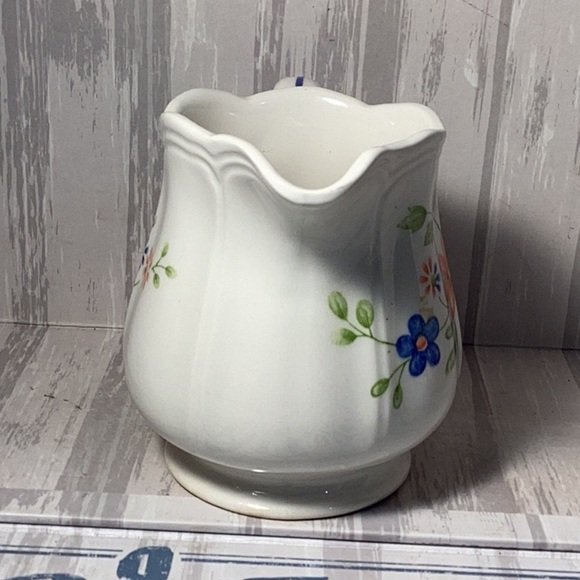 Vintage Sears Country French Ironstone Floral Creamer 4453 pattern  JAPAN - Picture 4 of 7